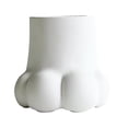 thumbnail image 2 of Florero de cerámica BLESIY con forma de garra de gato contemporáneo blanco, 2 of 8