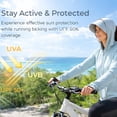thumbnail image 4 of Sun Protection Clothing for Women and Men, Upf 50 Sun Jacket with Removable Brim, Lightweight Athletic Zip up Hoodie, 4 of 7