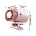 thumbnail image 3 of Portable Neck Turbo Fan, Clip Portable Fan Rechargeable, Cooling Fans that Blow Cold Air, Chill Pill Fan Ventilador Portatil for Travel Summer Indoor Outdoor, 3 of 9