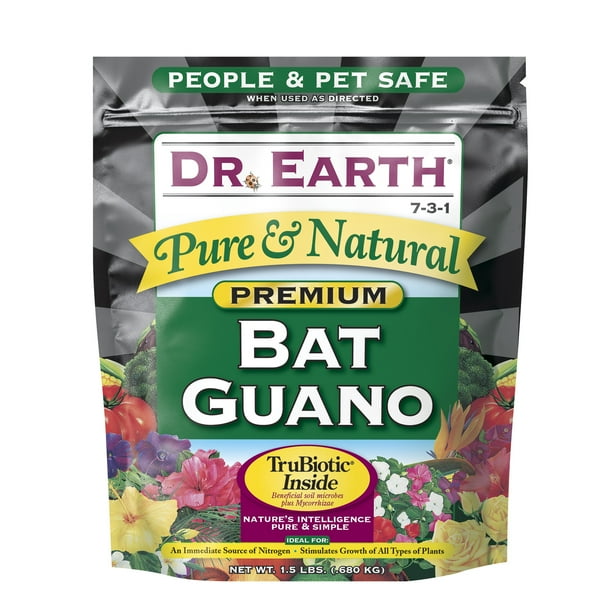 Dr. Earth Organic & Natural Bat Guano Plant Food, 731 Fertilizer, 1.5