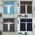 Andvari Solid Color Window Curtain, Light Blocking, Living Room Kitchen