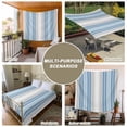 thumbnail image 6 of Blue Gray Stripes Tapestry for Bedroom Wall Hanging Tapestry, Contemporary Minimalist Abstract Lines Ceiling Backdrop Tapestries Poster Blanket Wall Decor for Teens Room Living Room Dorm 55" x 73", 6 of 8
