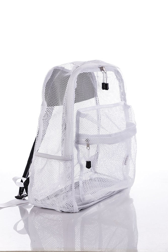 Clear Mesh Backpack For Kids Men Women Transparent/See Through