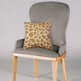 thumbnail image 3 of Everything Comfy Giraffe Print Decorative Throw Pillow, 16x16 Inch, Light Brown,, 3 of 4
