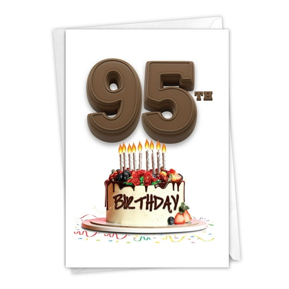 1 Funny Birthday Card with Envelope - Big Day Milestones 95 C7060SMBG