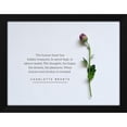 thumbnail image 2 of ArtsyQuotes 24x19 Black Modern Wood Framed Wall Art Titled - Charlotte Bronte Quote: The Human Heart, 2 of 6