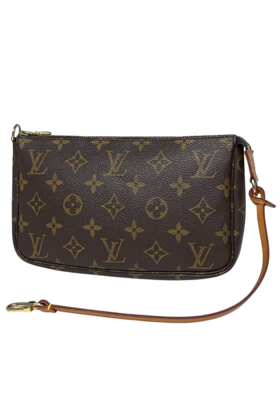 Pre-Owned Louis Vuitton Pochette Accessoires Makeup Cosmetics Accessory Pouch Monogram Brown...