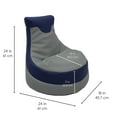 thumbnail image 3 of Factory Direct Partners SoftScape Little Gamer Kids Bean Bag, Gray Navy, 3 of 5