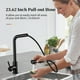 thumbnail image 5 of Grifos de cocina extraíbles giratorios de 360 ° con 2 modos de rociado Grifos de lavabo de baño Roci Tomshoo Negro, 5 of 7