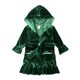 thumbnail image 1 of Navidad niños bebés niñas niño ropa de dormir terciopelo rojo manga larga con capucha chaquetas abrigos ropa de abrigo con bolsillo conjunto de pijamas para niños pequeños, 1 of 4