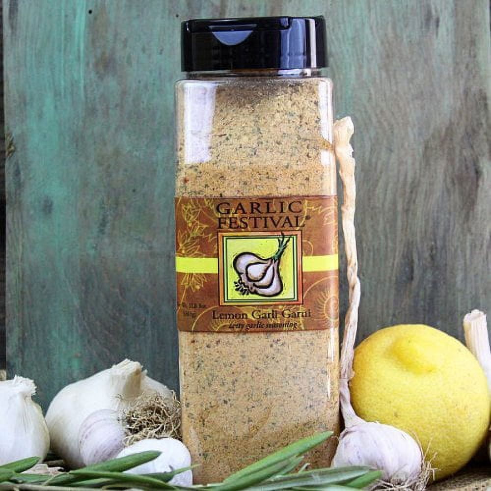 Garlic Festival Lemon Garli Garni Zesty Garlic Seasoning Net Wt. 1 lb. 8 oz.