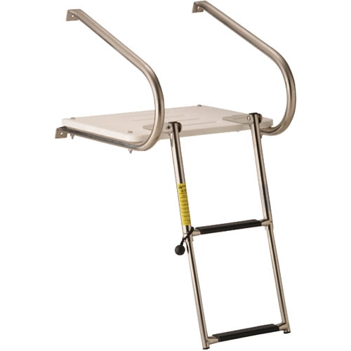 Garelick EEzIn Swim Platform with 2Step Telescoping Ladder for Boats with I/O Motors Walmart