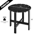 thumbnail image 2 of Patiojoy Table d'Appoint Rond d'Extérieur de 18 Pouces Table Basse en Bois Convenant au Jardin, au Patio, au Balcon Noir, 2 of 5