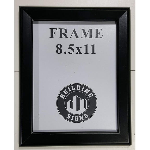 Photo Frame Black 8.5x11 Inches Front Loading Quick Poster Change, Wall Mounted, HEAVY DUTY