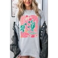 thumbnail image 4 of Boho Cowgirl Boot Floral Graphic T Shirts, 4 of 11