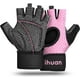 thumbnail image 1 of Guantes de levantamiento de pesas transpirables sin dedos para entrenamiento de gimnasio, 1 of 7