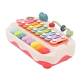 thumbnail image 2 of Piano Keyboard Toy, Cake Appearence 8 Keys Cartoon Piano Toy  For Kindergarten Red, 2 of 8