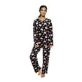 thumbnail image 3 of 2 Pack: Women's Pajama Sets Vneck Top Micro Fleece Pajamas For Women Ladies Loungewear Pjs Cute Long Sleeve Warm Lightweight Winter Pants Holiday Christmas Sleepwear Clothing Pj Set - Set 1, XL, 3 of 3
