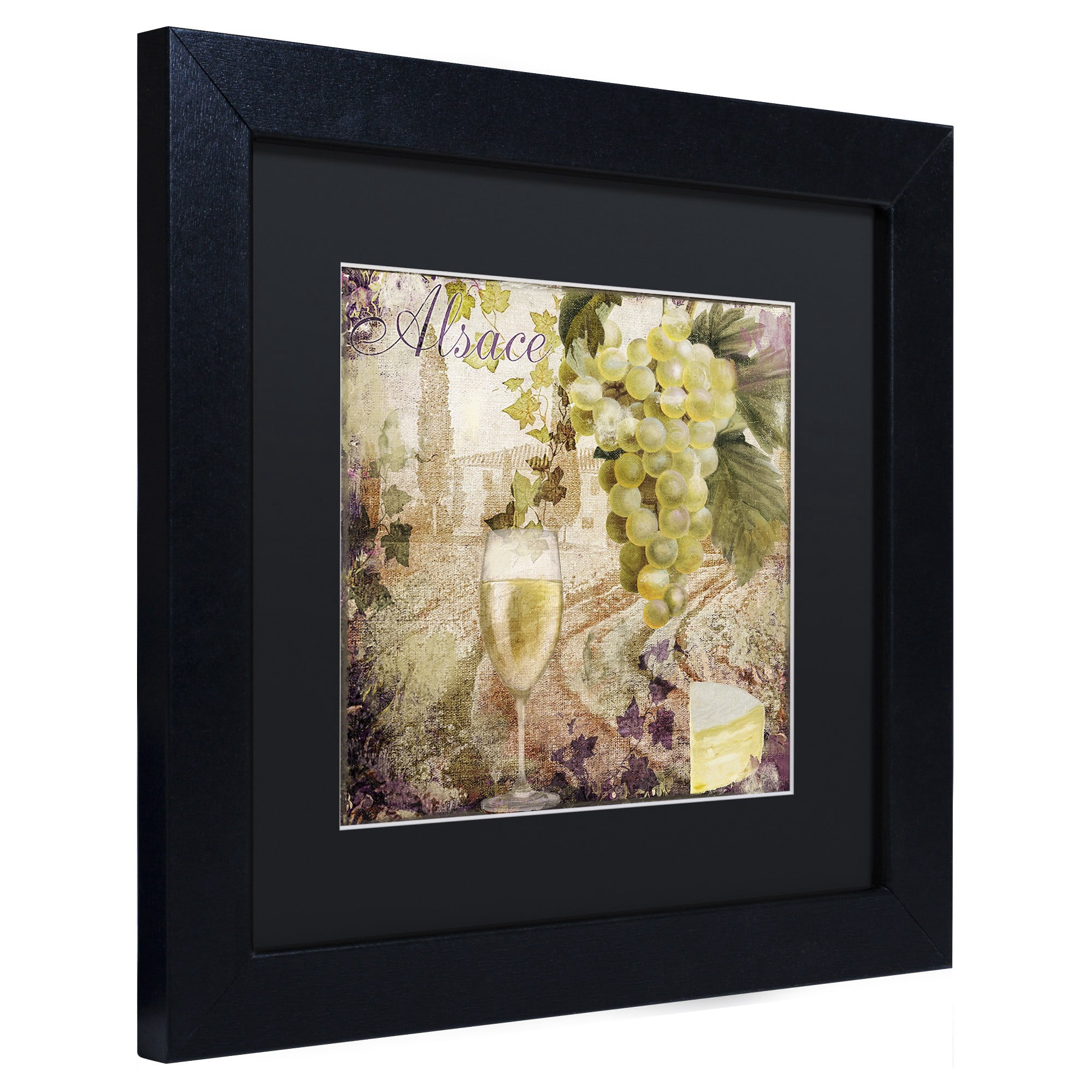 Trademark Fine Art "Wine Country I" Canvas Art by Color Bakery Black Matte, Black Frame