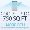 thumbnail image 6 of Litake Air Conditioner,14000 BTU Portable Air Conditioner with Dehumidifier and Fan Modes, Cools Room up to 750Sq.Ft, Room Floor AC Unit with Remote Control/24Hrs Timer/Moveable Wheels/Washable Filter, 6 of 7