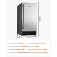 thumbnail image 3 of VEVOR Undercounter Built-in Ice Maker, 50 Lbs/Day Under Counter Ice Maker Machine with Drain Pump Reversible Door Stainless Steel, Freestanding Ice Maker for Commercial Home Kitchen, 3 of 9