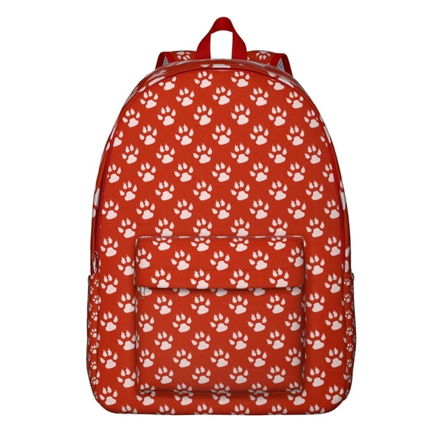 Dogs and Hearts Pattern Travel Backpack – Lightweight Oxford Backpack with Comfortable Carrying and Anti-theft Features Perfect for Outdoor Activities and Campus Commuting