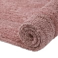 thumbnail image 4 of Better Trends Luxury Bathroom Rug 2 Piece Set 100% Cotton Bath Rug Water Absorbent, Reversible Machine Washable Runner Mat for Bathroom, Bathtub, Laundry Room 21"x34"|20"x60" Pink Lux Collection, 4 of 4