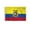 Ecuador 2x3 ft Flag, variant on AGAS Ecuador Stick Flag 4x6 inch mounted onto 11 inch Plastic Pole - Polyester - Stitched Edges - Mini Ecuador Flag - Ecuador National Flag with Seal - EC Flag bandera de Ecuador