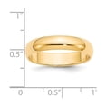 thumbnail image 4 of Auriga Fine Jewelry 14K Yellow Gold 5mm Half-Round Wedding Band for Women Size 5.5, 4 of 6