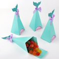thumbnail image 1 of Paquete de 40 cajas de regalo con forma de sirena para fiestas de sirena, decoraciones para fiestas de cumpleaños, baby shower, decoración de bodas para niñas y niños, 1 of 5