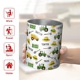 thumbnail image 5 of 12oz Coffee Tumblers Cartoon Tractors Hats White Pattern Stainless Steel Vacuum Insulated Travel Tumbler Coffee Cups Mug with Lid and Straw with Cleaning Brush for Cold & Hot Drinks, 5 of 5
