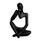 thumbnail image 1 of Candelero de estatuilla de moderno, accesorios, artesanía coleccionable, candelero Negro Zulema Figura Pensador abstracto, 1 of 8