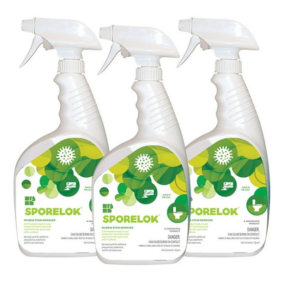 Sporelok Mildew Stain Remover, Quart (3-Pack)