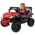 thumbnail image 1 of Carro Electrico Montable para Niños Baby Gaon 4x4 Todo Terreno Con Luces Estero Bluetooth y USB Doble Puerta Con Seguro Rojo, 1 of 5