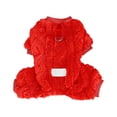 thumbnail image 3 of Dog Pajamas with Leash D-Ring, Fuzzy Sweater Onesie for Small Dogs, Warm Pet Jumpsuit Shirt, Lightweight Puppy Cat Clothes Coat Outfits for Chihuahua, 3 of 5