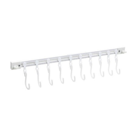 

Qiopertar up to 60% off Gifts Multifunctional Slide Rail Hook Kitchen Storage Sliding Track Hook Deals