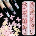 thumbnail image 2 of 12 Boxed  Gold Butterfly Love Flower Rabbit Nail Art Sequins Beauty Makeup False Eyelashes Decorative Sequins, 2 of 5