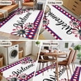 thumbnail image 5 of 3'x5' Area Rugs, 4th of July Red Blue Indoor Outdoor Area Rug for Living Room Bedroom, Plaid Daisy Welcome Washable Bathroom Rugs Kitchen Floor Carpet Mats Home Decor Aesthetic, 5 of 8