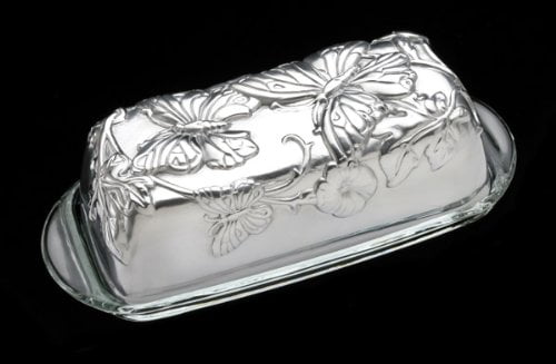 Arthur Court Designs Butterfly Covered Butter Dish