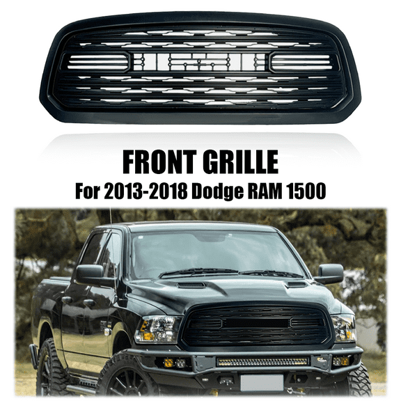 Front Grill Fit For 2013-2018 Dodge RAM 1500 LTD Style Grill W/letters