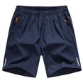 thumbnail image 1 of Pantalones cortos informales de verano para hombre, Shorts transpirables de playa de seda de hielo, cómodos, para Fitness, baloncesto, deportes, correr, 1 of 4