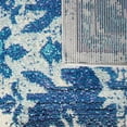 thumbnail image 6 of SAFAVIEH Madison Elinor Traditional Distressed Area Rug, Ivory/Blue, 5'3" x 7'6", 6 of 8