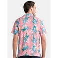 thumbnail image 3 of Lilo & Stitch, Men's & Big Men's Graphic Button-Up Shirt, Floral, Sizes S-3XL, 3 of 5
