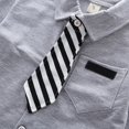 thumbnail image 3 of Infant Toddler Baby Boys Formal Clothes Long Sleeve Necktie Outfits Tops+Trousers Pants, 3 of 11