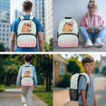 thumbnail image 2 of Jeiento 17 Inch 4 Piece Backpack And Lunch Box Set for Kids Capybara Ice Cream Backpack with Padded Straps, for Boys Girls Elementary Primary School Back to School, 2 of 7