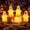 5pcs, variant on Halloween LED Ghost Silicone Night Light with Hanging Hook, Lighted Vintage Patchwork Multi Expression Spooky Ghost for Window Porch Ambiances Halloween Hanging Ornamentation(Frowning)