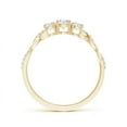 thumbnail image 2 of ANGARA Natural 0.2 Ct. Diamond Three Stone Engagement Ring in 14K Yellow Gold for Women (Ring Size: 3), 2 of 8