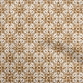 thumbnail image 1 of oneOone Cotton Silk Rust Brown Fabric Asian Block Floral Fabric For Sewing Printed Craft Fabric By The Yard 42 Inch Wide, 1 of 4