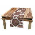 thumbnail image 1 of Oriental Table Runner, Mandala Inspired Pattern with Flowers Nature Motifs from the Eastern Folklore, Dining Room Kitchen Rectangular Runner, 3 Sizes, by Ambesonne, 1 of 2