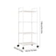 thumbnail image 3 of Carro de almacenaje para cocina con estantes de múltiples capas, plástico impermeable, ruedas giratorias 360°, para baño, despensa, lavandería y oficina, blanco o negro., 3 of 6